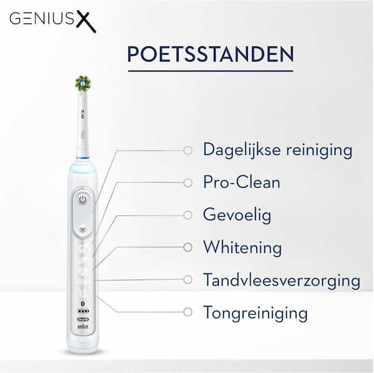 Oral-B Genius X Periuță de dinți electrică cu cronometru și senzor de presiune