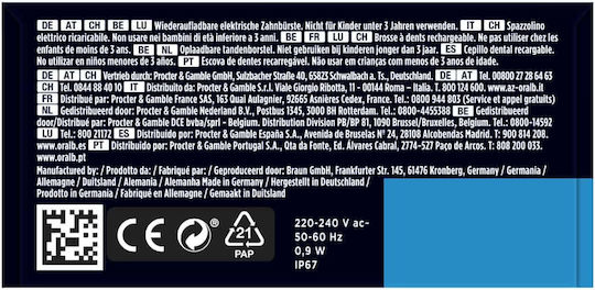 Oral-B Genius X Periuță de dinți electrică cu cronometru și senzor de presiune