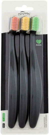 Promis Care Triopack Toothbrush Zahnbürste Weich Black 3Stück
