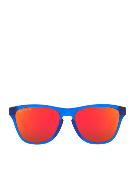 Oakley Frogskins Square Kids Sunglasses With Polarized Blue Lens