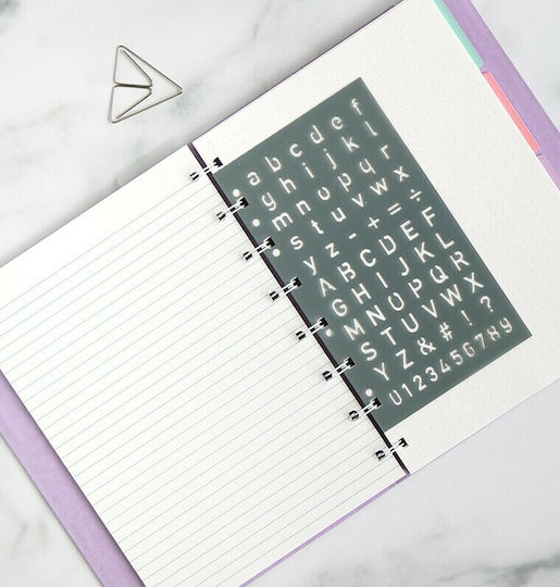Filofax Stencil Letters