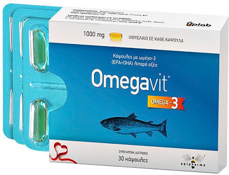 Uplab Pharmaceuticals Omegavit Fish Oil 1000mg 30 softgels