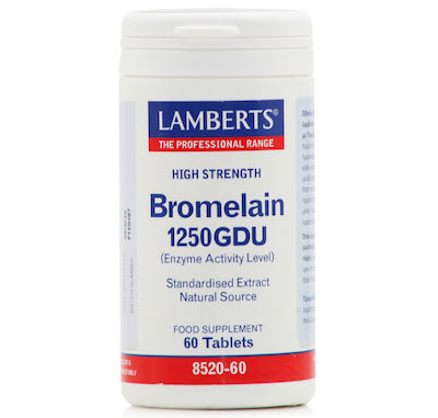 Lamberts Bromelain 1250GDU 500mg 60 ταμπλέτες