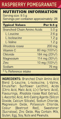 Optimum Nutrition Gold Standard BCAA 266gr Raspberry Pomegranate