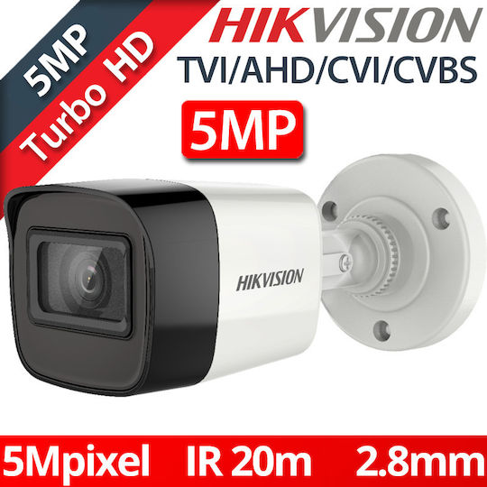 Hikvision DS-2CE16H0T-ITF(C) CCTV Cameră de Supraveghere Full HD+ 5MP Rezistentă la apă cu Lentilă 2.8mm