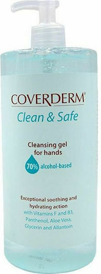 Coverderm Clean & Safe Αντισηπτικό Gel Χεριών με Αντλία 500ml Aloe Vera