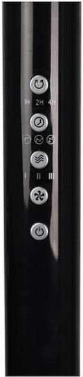 Argo Standy Ανεμιστήρας Ορθοστάτης 60W Διαμέτρου 40cm με Τηλεχειριστήριο Μαύρος