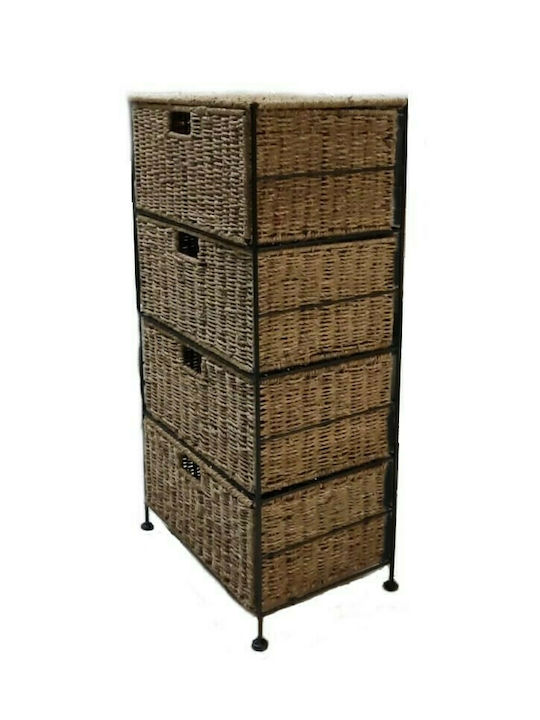 Schubladen Aufbewahrung mit 4 Schubladen L27xB41xH82cm