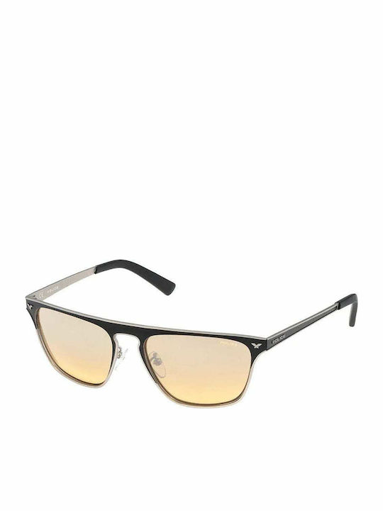 Police Damen Sonnenbrille mit Silber Kunststoff Gestell und Gelb Linse S8978 W01X