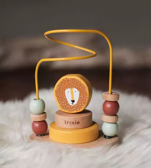 Trixie Maze Labyrinth with Beads Lion made of Wood for 12++ Months