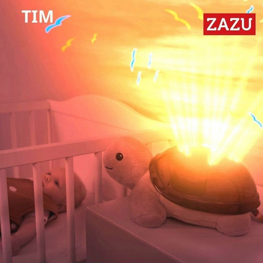 Zazu Tim Χελώνα Προβολέας Ηλιοβασιλέματος Κίνηση Πουλιών & Λευκούς Ήχους Κλάματος