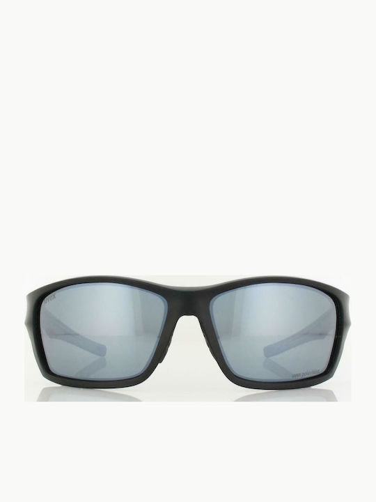 Uvex Sportstyle 232 P Unisex Sunglasses with Black Plastic Frame and Gray Polarized Lens S5330022250