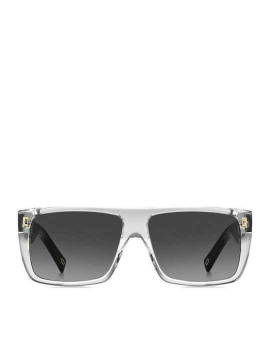 Marc Jacobs Icon Ochelari De Soare Pentru Bărbați Cu Ramă Din Plastic Transparentă Și Lentile Degrade Gri