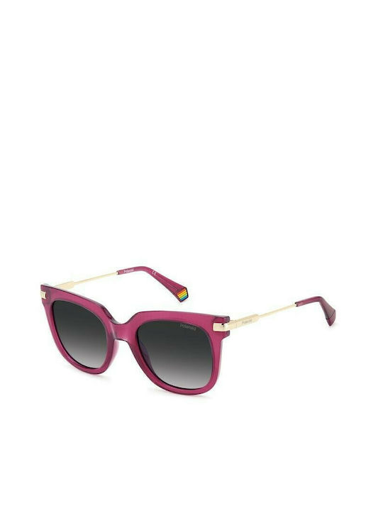 Polaroid Women's Sunglasses with Purple Frame and Black Gradient Lenses PLD 6180/S B3V/WJ