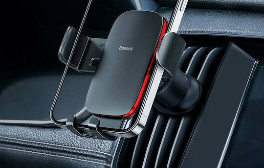 Baseus Metal Age II Car Mobile Mount 4.7" - 6.7" with Adjustable Hooks Red/Black