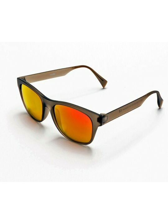 Mohiti In Motion TR117 Women's Sunglasses with Green Plastic Frame and Orange Polarized Lens