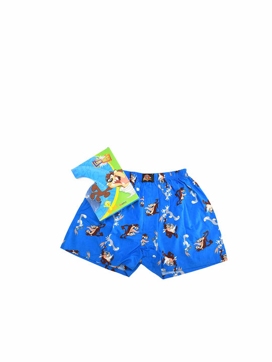 Men's Boxer Blue with Patterns