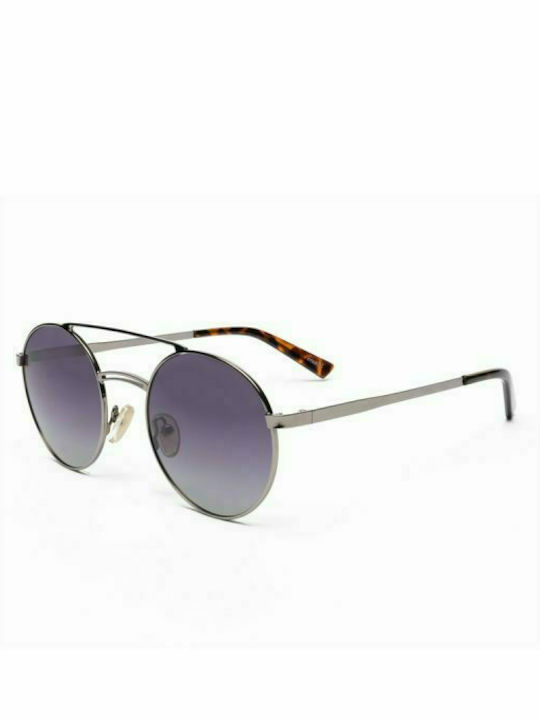 Mohiti Hot Shot AK17095 Women's Sunglasses with Gray Metal Frame and Black Gradient Polarized Lens