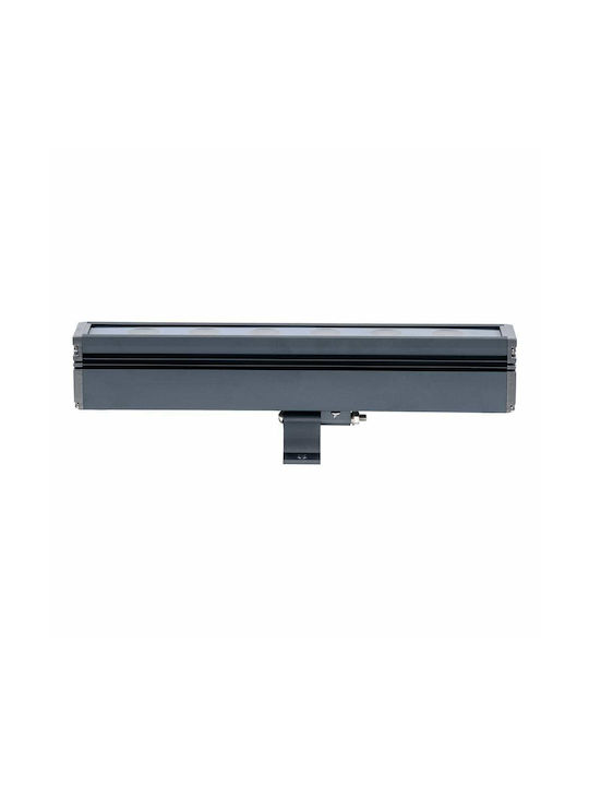 GloboStar Außenstehlampe LED Wall Washer 6W mit Blauer Farbe IP65 Grau