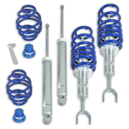 JOM Blueline Set Fahrwerk Einstellbar 4Stück für Skoda Hervorragend Volkswagen Passat Audi A6