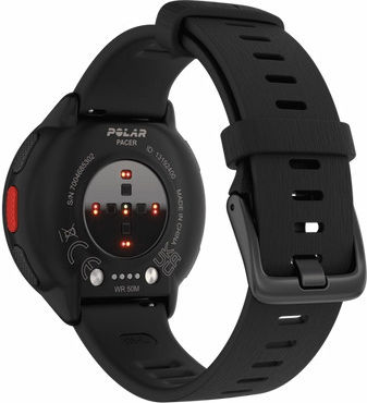 Polar Pacer 45mm Smartwatch με Παλμογράφο (Night Black)