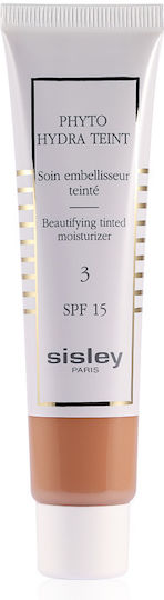 Sisley Paris Phyto Hydra Teint 3 Golden Cream Face Day Tinted and SPF15 40ml
