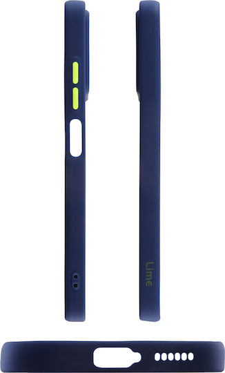 Lime Hardshell Camera Guard Back Cover Plastic / Silicone Blue with Yellow Keys (Xiaomi 12 Pro)