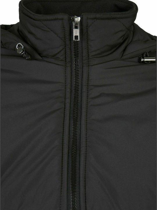 Urban Classics Women's Short Sports Jacket for Winter with Hood Black