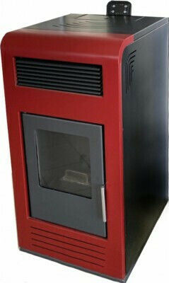 Mytherm Angela TA Pellet Stove Fan Heater / Air Duct Connection 12kW
