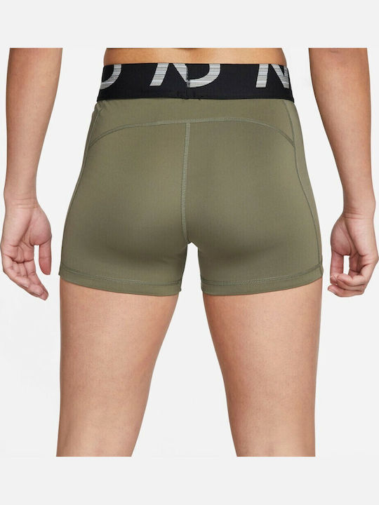 Dri-Fit Pro Dri-fit Training Γυναικείο Κολάν-Σορτς Χακί