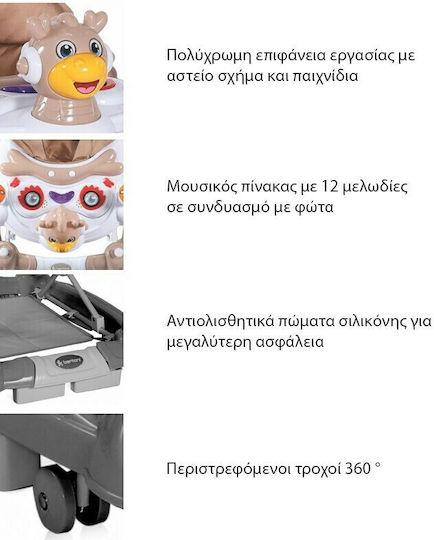 Lorelli Στράτα Bambi με Μουσική για 6+ Μηνών Ροζ
