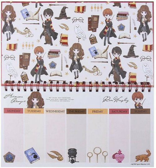 Harry Potter Εβδομαδιαίο Planner Harry Potter Ροζ 16.7x35εκ.
