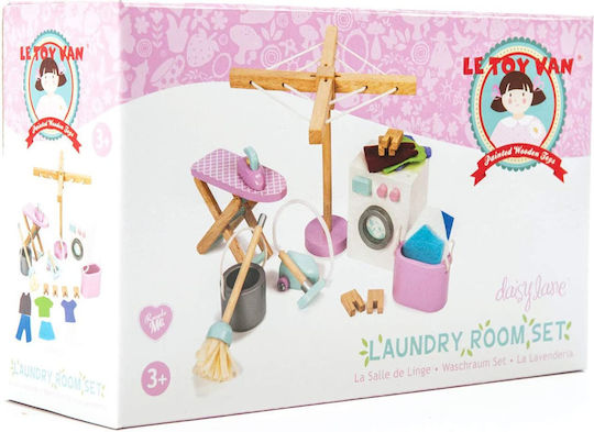 Le Toy Van Wooden Furniture Set Laundry Room Furniture for Dollhouse