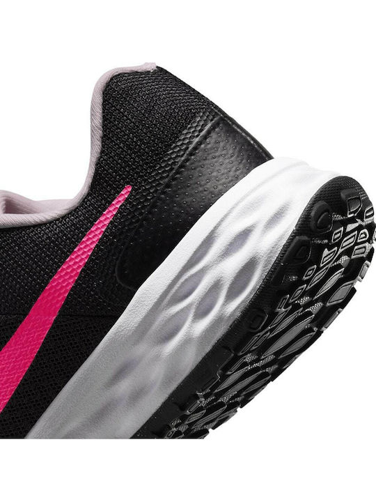 Revolution Revolution 6 Kids Sports Shoes Running with Laces Black / Hyper Pink / Pink Foam