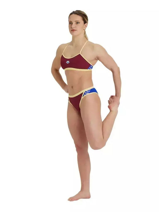 Sport Bikini Set Sports Bra Burgundy