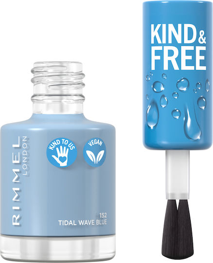 Rimmel Kind & Free Glänzender Nagellack 152 Tidal Wave Blau 8ml