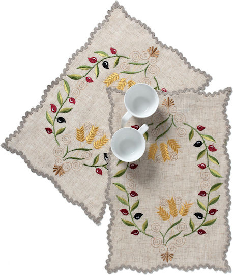 Silk Fashion Σουπλά Υφασμάτινο Μπεζ 45x30cm 12τμχ Silk Fashion Σουπλά Υφασμάτινο Μπεζ 45x30cm 12τμχ