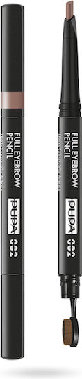 Pupa Milano True Eyebrow Pencil 002 Brown Μολύβι για Φρύδια σε Καστανή Απόχρωση 0.2gr