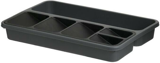 Click Tăvi Pentru Tacâmuri De Sertar Din Plastic 40x26x5 Cm Gri Click Tăvi Pentru Tacâmuri De Sertar Din Plastic 40x26x5 Cm Gri