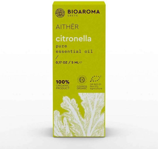 BioAroma Βιολογικό Αιθέριο Έλαιο Σιτρονέλα 5ml