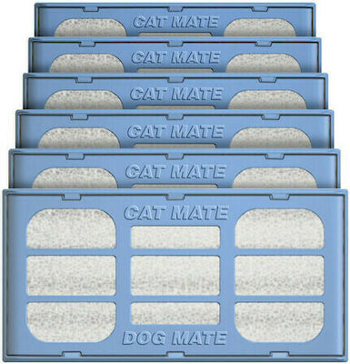 Petmate Cat Mate Φίλτρο Ersatzteil für Futter- / Wasserspender für Katzen 6τμχ 80891