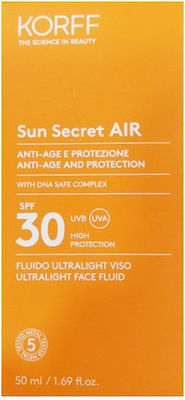 Korff Sun Secret Air Sunscreen Cream Face SPF30 50ml