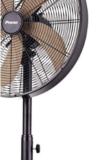 Primo PRSF-80580 Pedestal Fan 70W 45cm Diameter Black