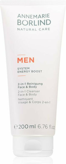 Annemarie Borlind Men System Energy Boost Bubble Bath Gel for Men 200ml