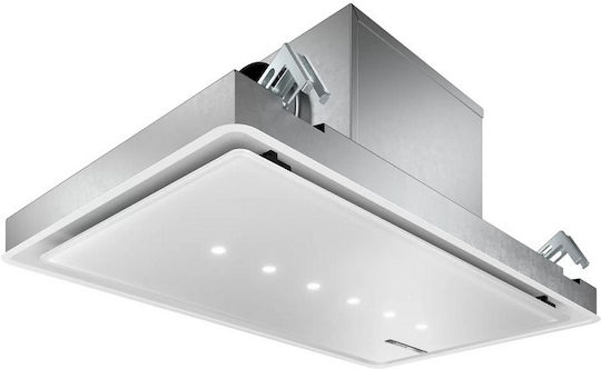 Bosch Απορροφητήρας Νησίδα 90cm Λευκός με Wi-Fi