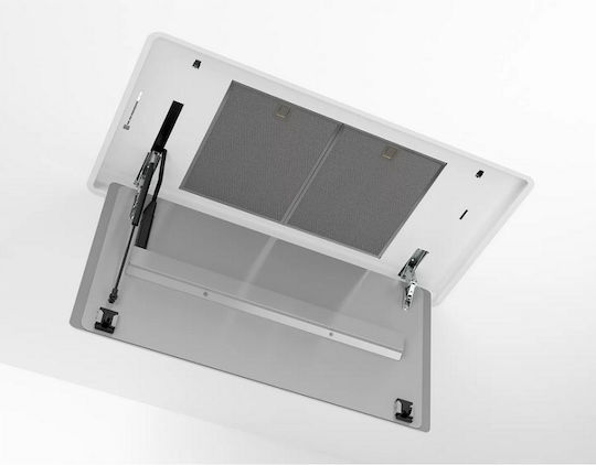 Bosch Απορροφητήρας Νησίδα 90cm Λευκός με Wi-Fi