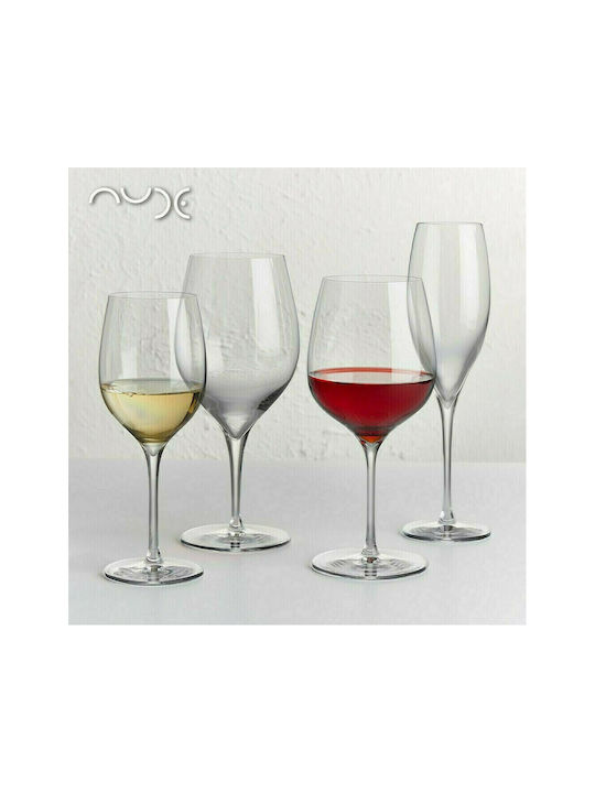 Espiel Nude Refine Set of Glasses for White and Red Wine made of Glass Stemmed 440ml 6pcs