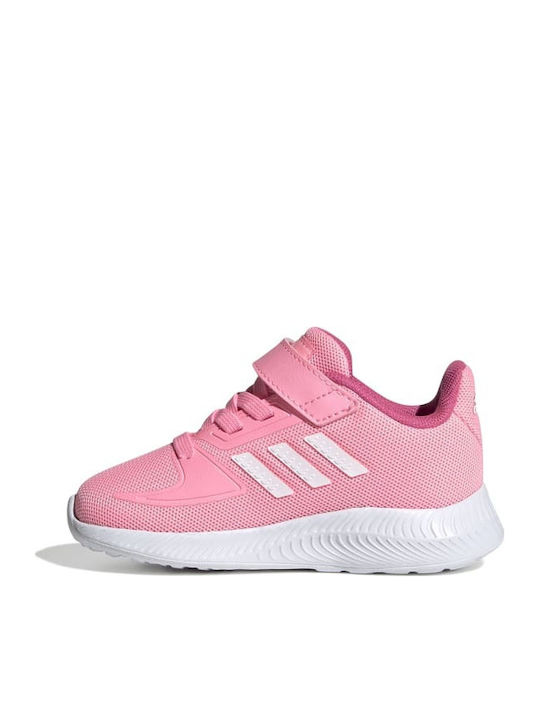 Fortarun Runfalcon 2.0 I Kids Sports Shoes Running with Hoop & Loop Closure Beam Pink / Cloud White / Pulse Magenta