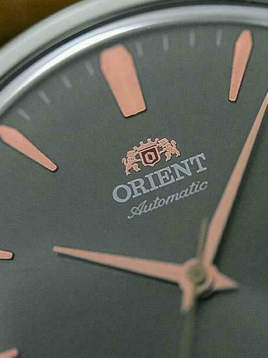 Orient Ανδρικό Ρολόι 42mm Μπαταρίας με Καφέ Δερμάτινο Λουράκι