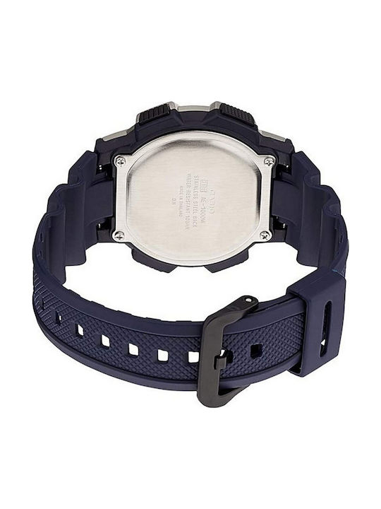 Casio World Time Illuminator Ρολόι Μπαταρίας με Καουτσούκ Λουράκι